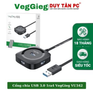 HUB 1 RA 4 USB 3.0 (1M) VEGGIEG VU342 1M