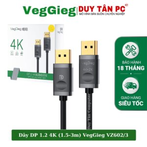 Dây DisplayPort 2 đầu 1.2V 4K VZ602 1,5M