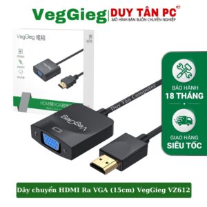 Dây HDMI to VGA (ko audio) VEGGIEG VZ612 15CM